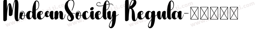 ModernSociety Regula字体转换